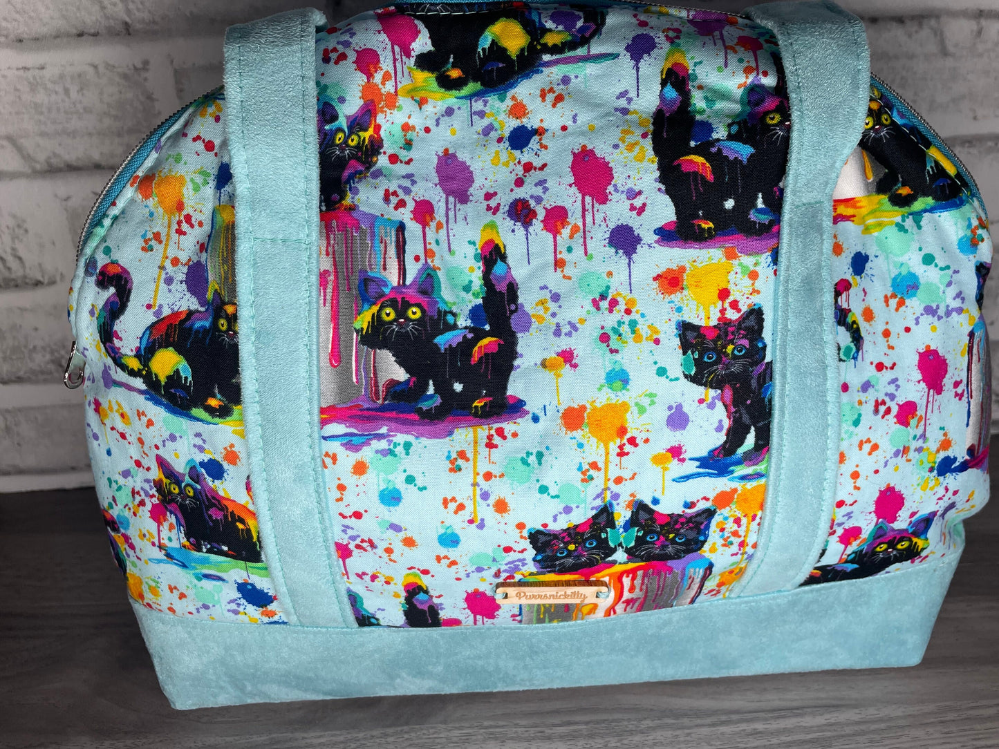 Splatter Paint Cat Purse