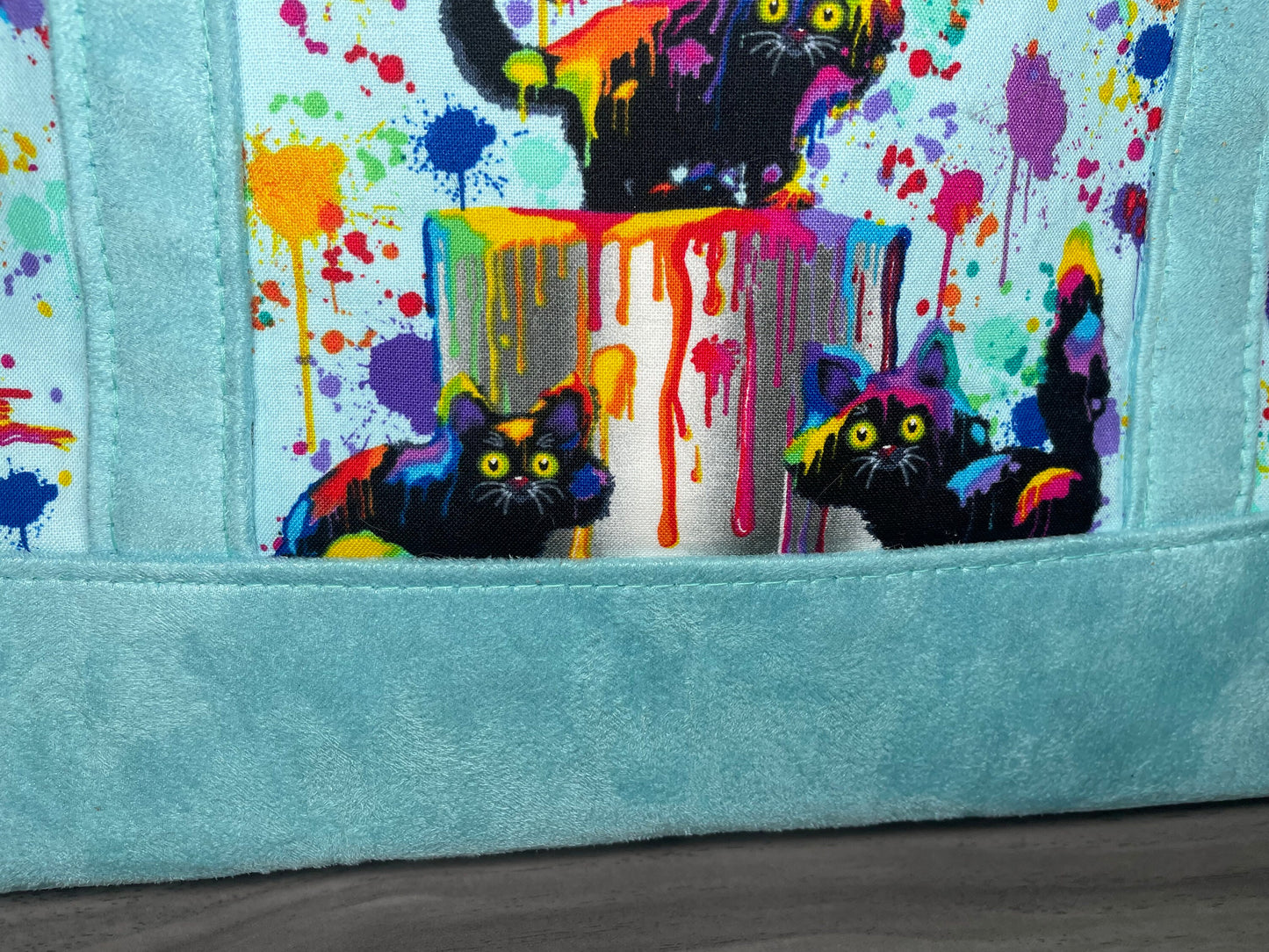 Splatter Paint Cat Purse