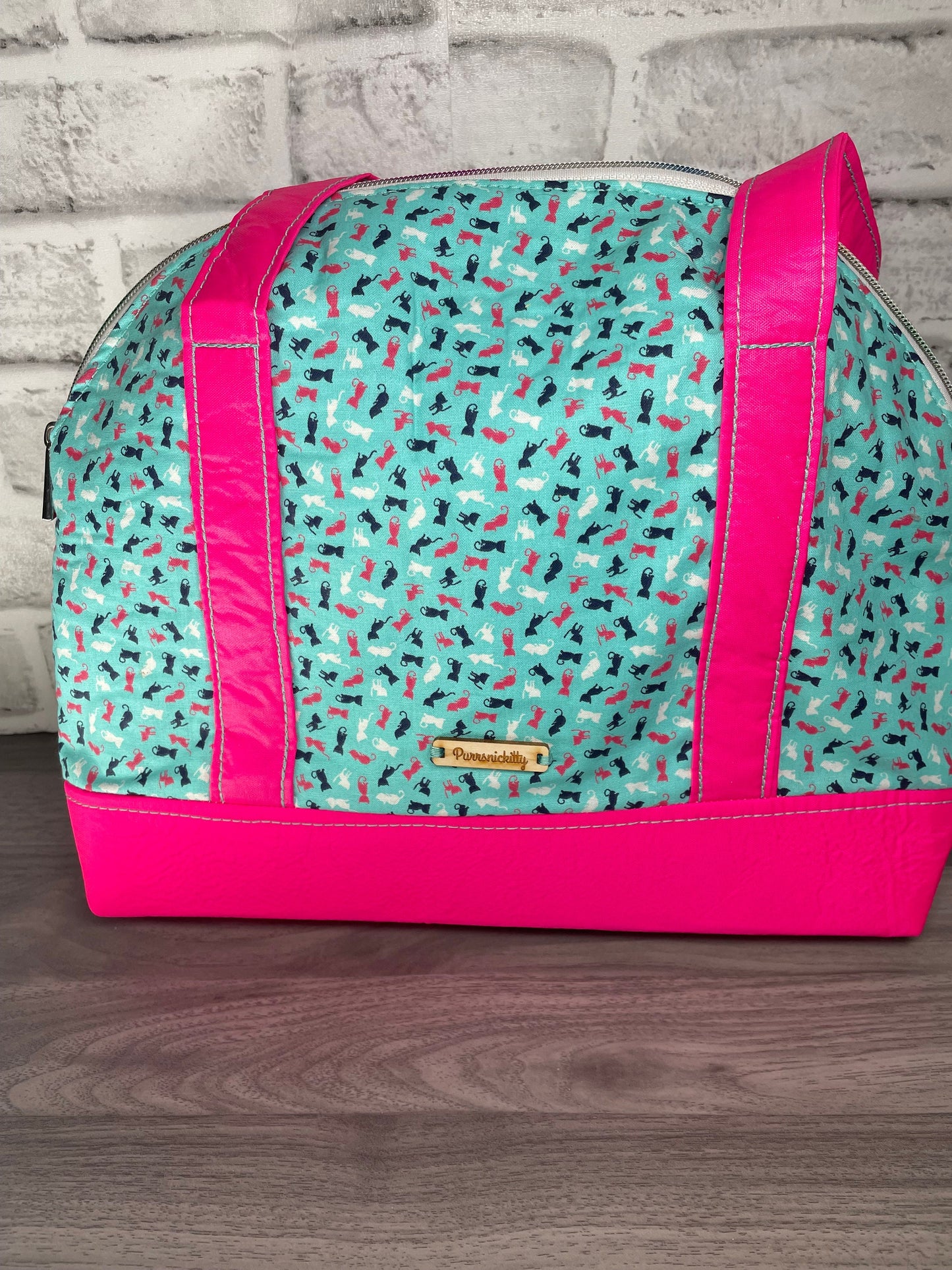 Sky Blue Mini Cat Shoulder Bag