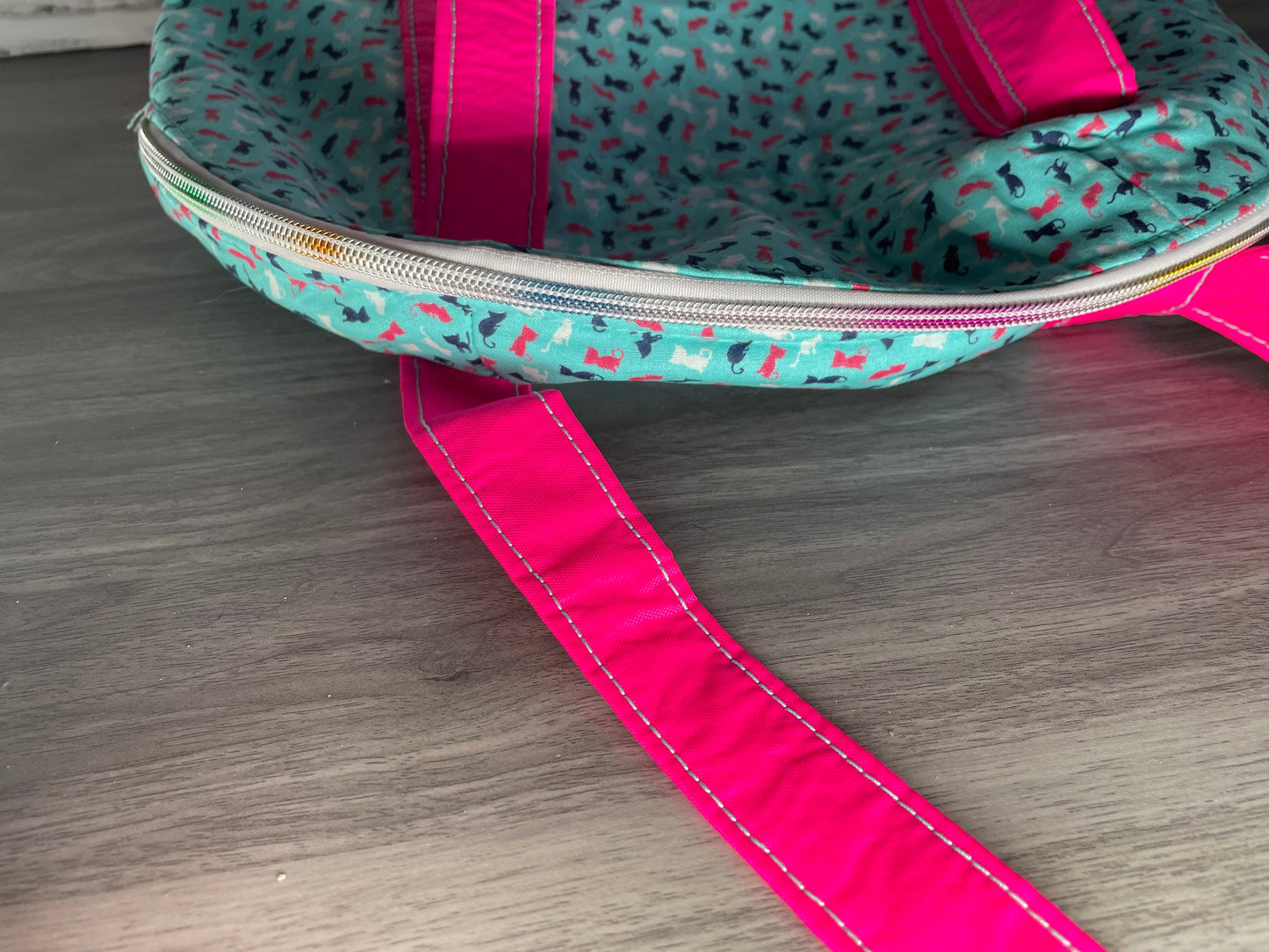 Sky Blue Mini Cat Shoulder Bag