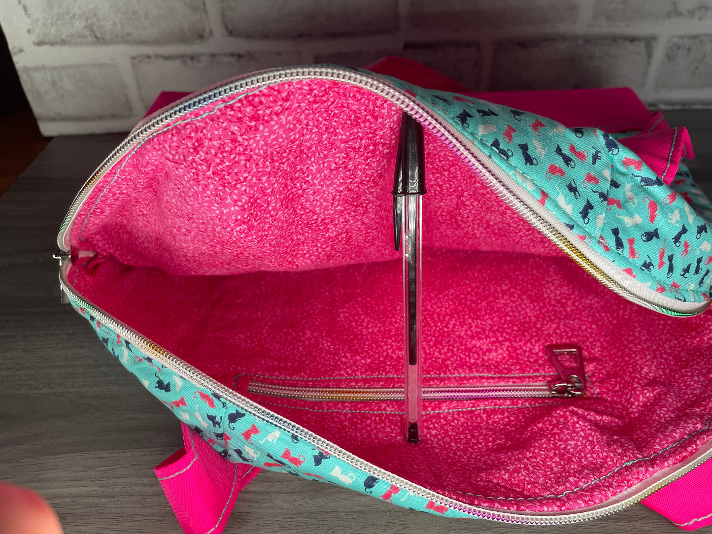 Sky Blue Mini Cat Shoulder Bag