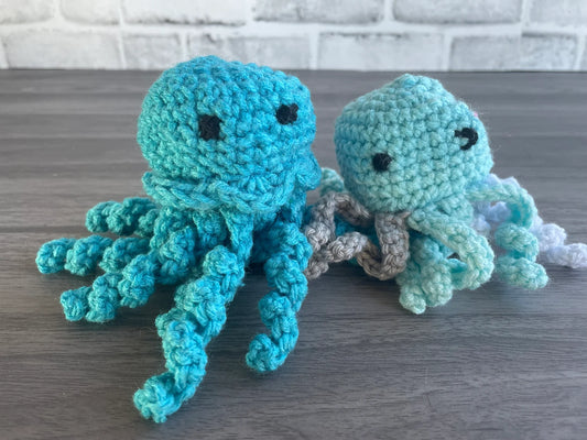 Crocheted Jellyfish Catnip Toy