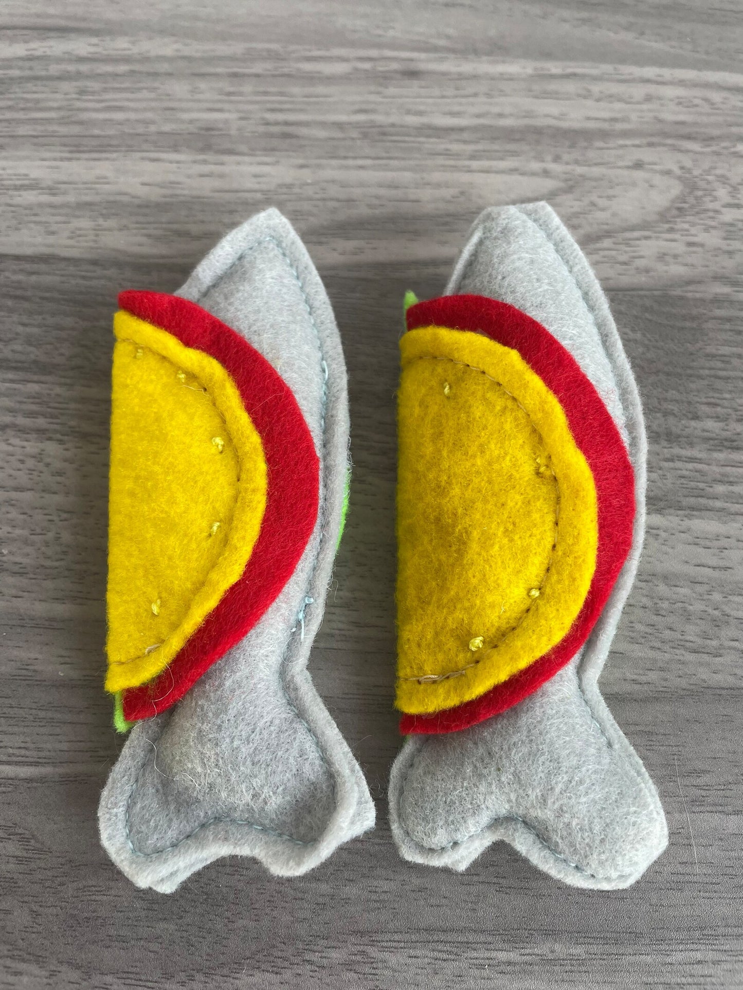 2 Fish Taco Catnip Toys