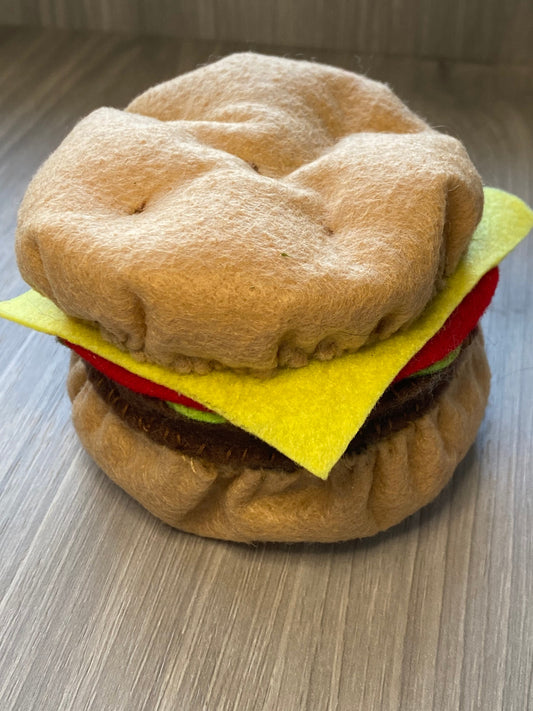 Hamburger cat toy