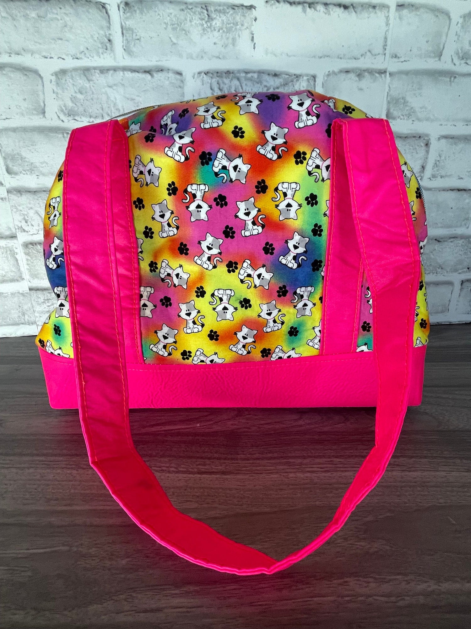 Pink Tie Dye Cat Bag