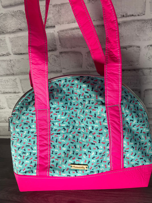 Sky Blue Mini Cat Shoulder Bag
