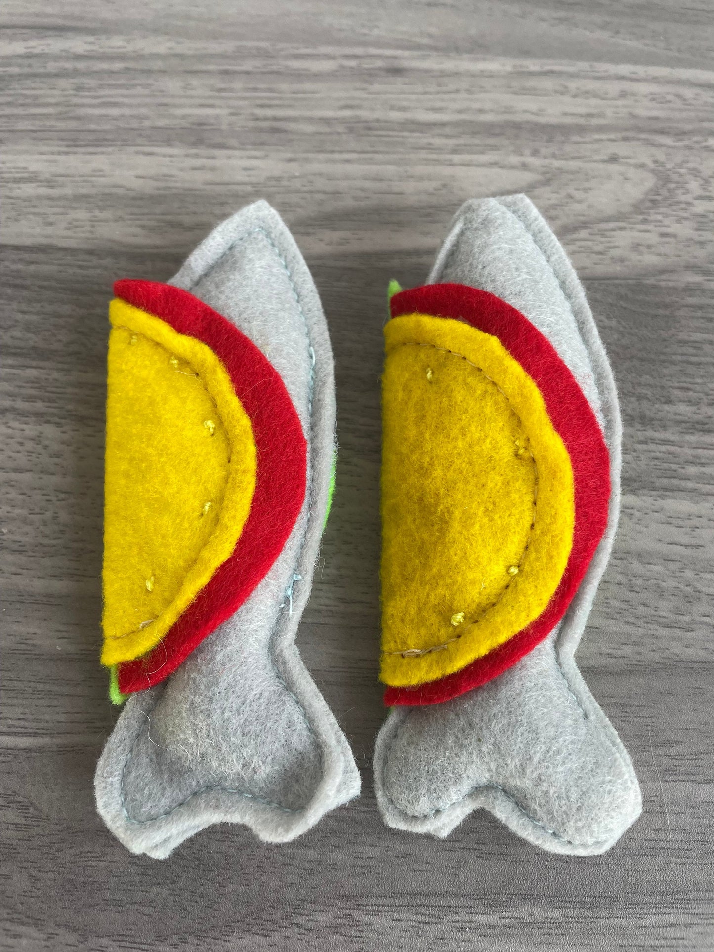 2 Fish Taco catnip toys